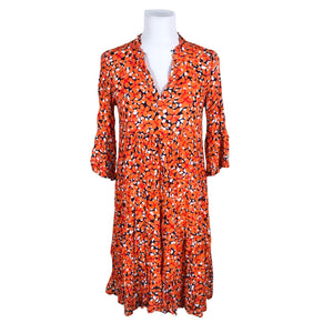 Unisex Kaffe - Mitteveniv kleit, suurus 34 - Oranž (1)