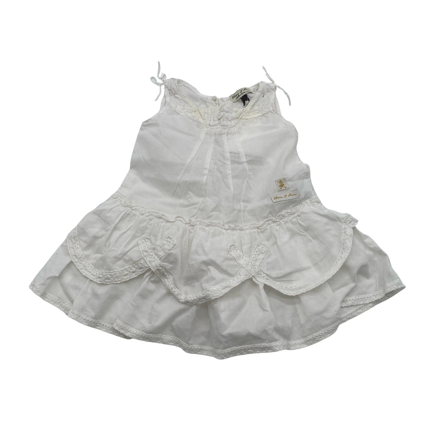 Unisex Eliane & Lena - Mitteveniv kleit, suurus 62 - 68 - Looduslik valge (1)