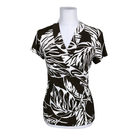 Unisex Andiata - Lühikeste käistega pluus, suurus 38 - Pruun ()