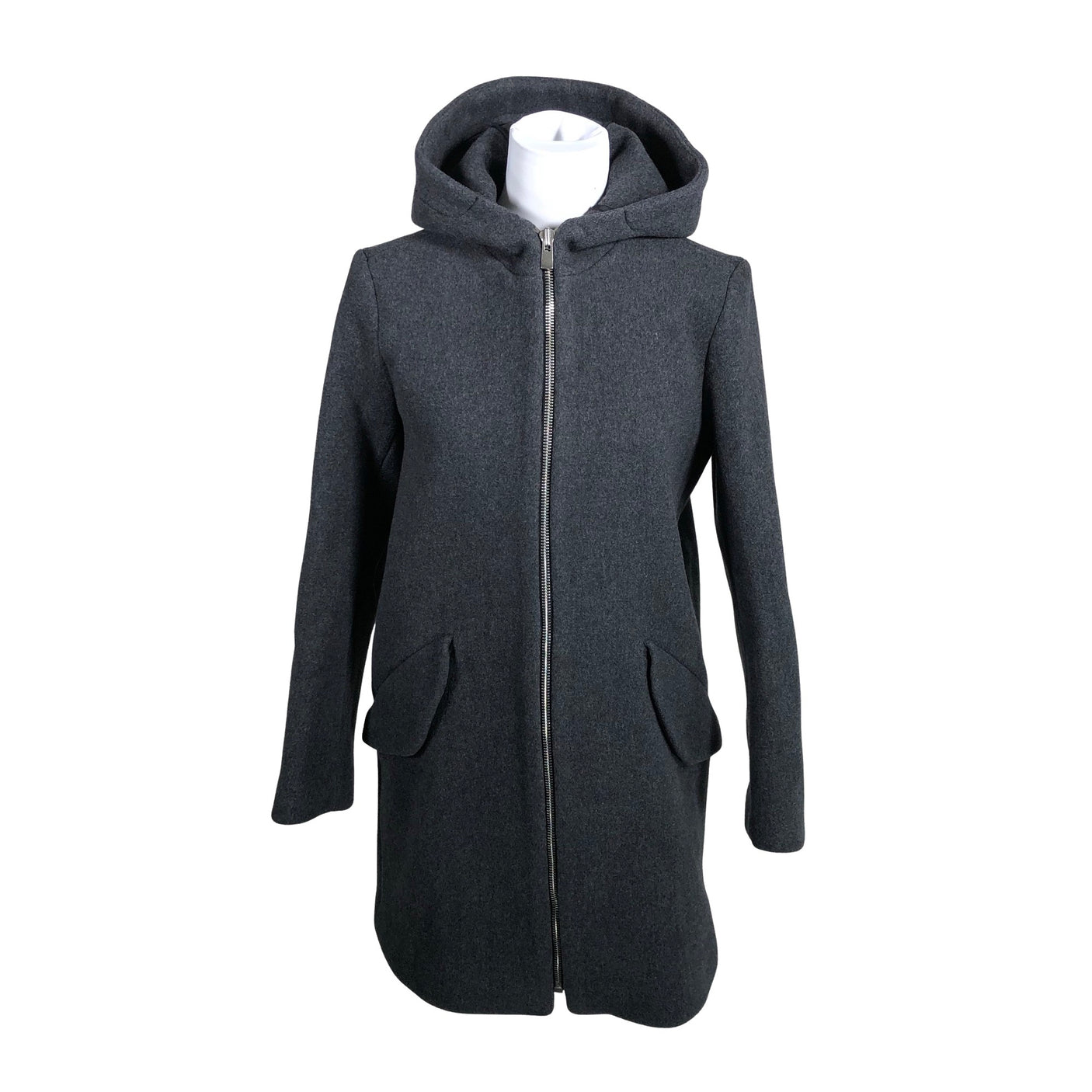 Unisex Sandro Paris - Villane mantel, suurus 38 - Hall (1)