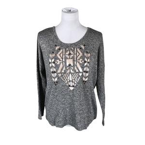 Unisex Cream - Trikotaažist pluus, suurus 36 - Hall (1)