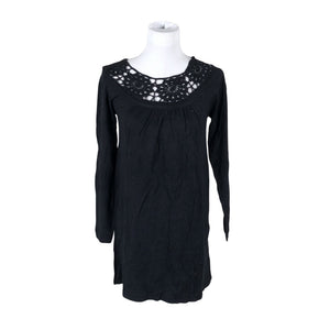 Unisex Fransa - Kootud tuunika, suurus 36 - Must (1)