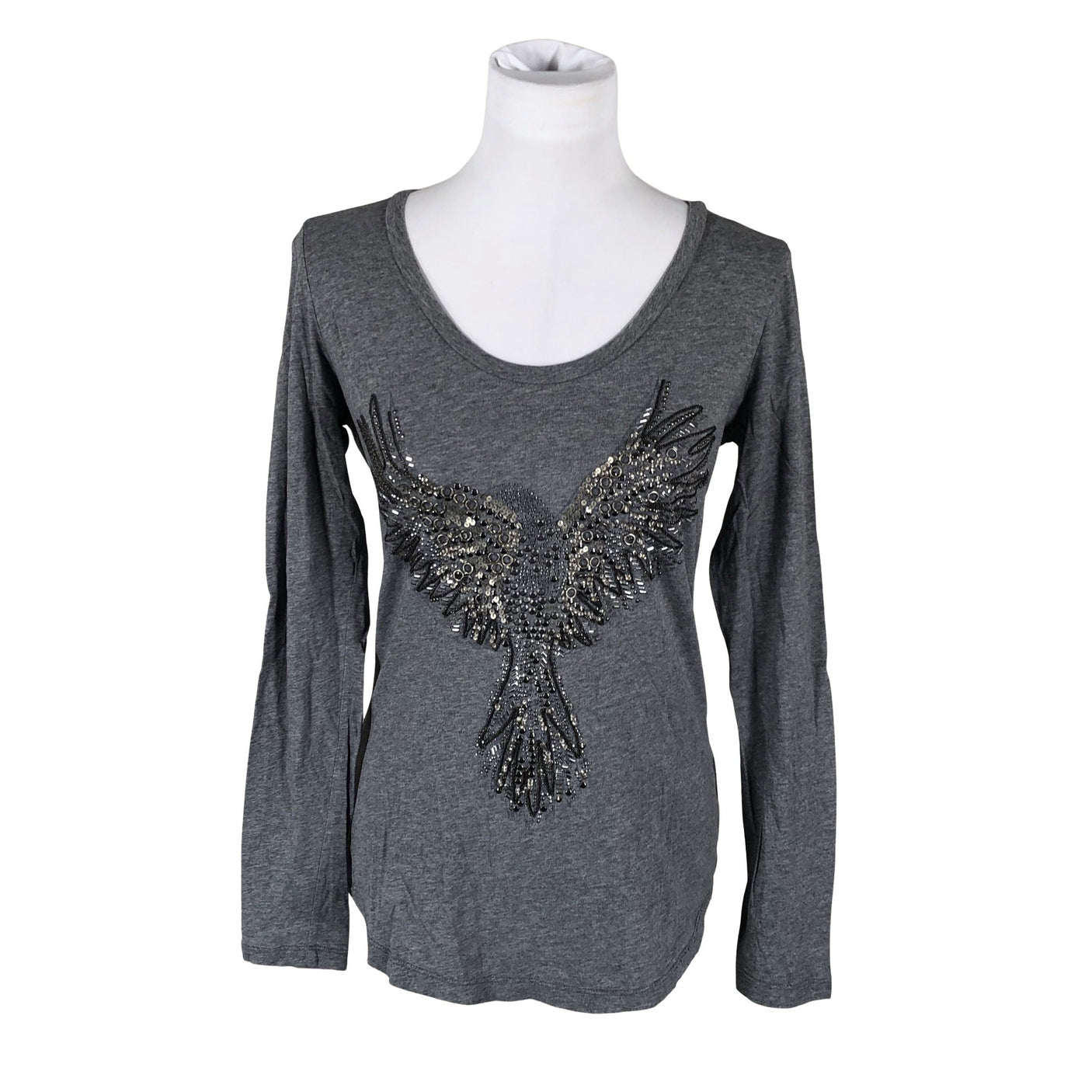 Unisex Calvin Klein Jeans - Trikotaažist pluus, suurus 38 - Hall (1)