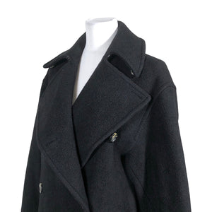 Unisex Sportmax - Villane mantel, suurus 36 - Must