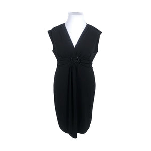 Unisex Glamour - Trikotaažist kleit, suurus 44 - Must (1)