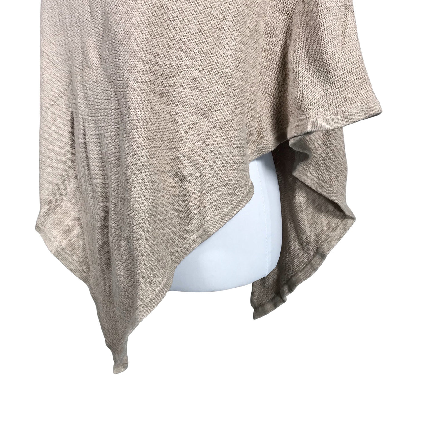 Unisex s.Oliver - Pontšo, suurus One size - Beige (2)