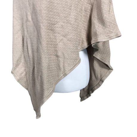 Unisex s.Oliver - Pontšo, suurus One size - Beige (2)