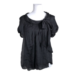 Unisex Sportmax - Lühikeste käistega pluus, suurus M - Must (1)