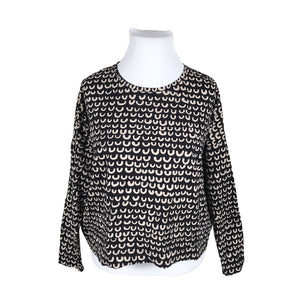 Unisex Papu - Trikotaažist pluus, suurus 44 - Must (1)