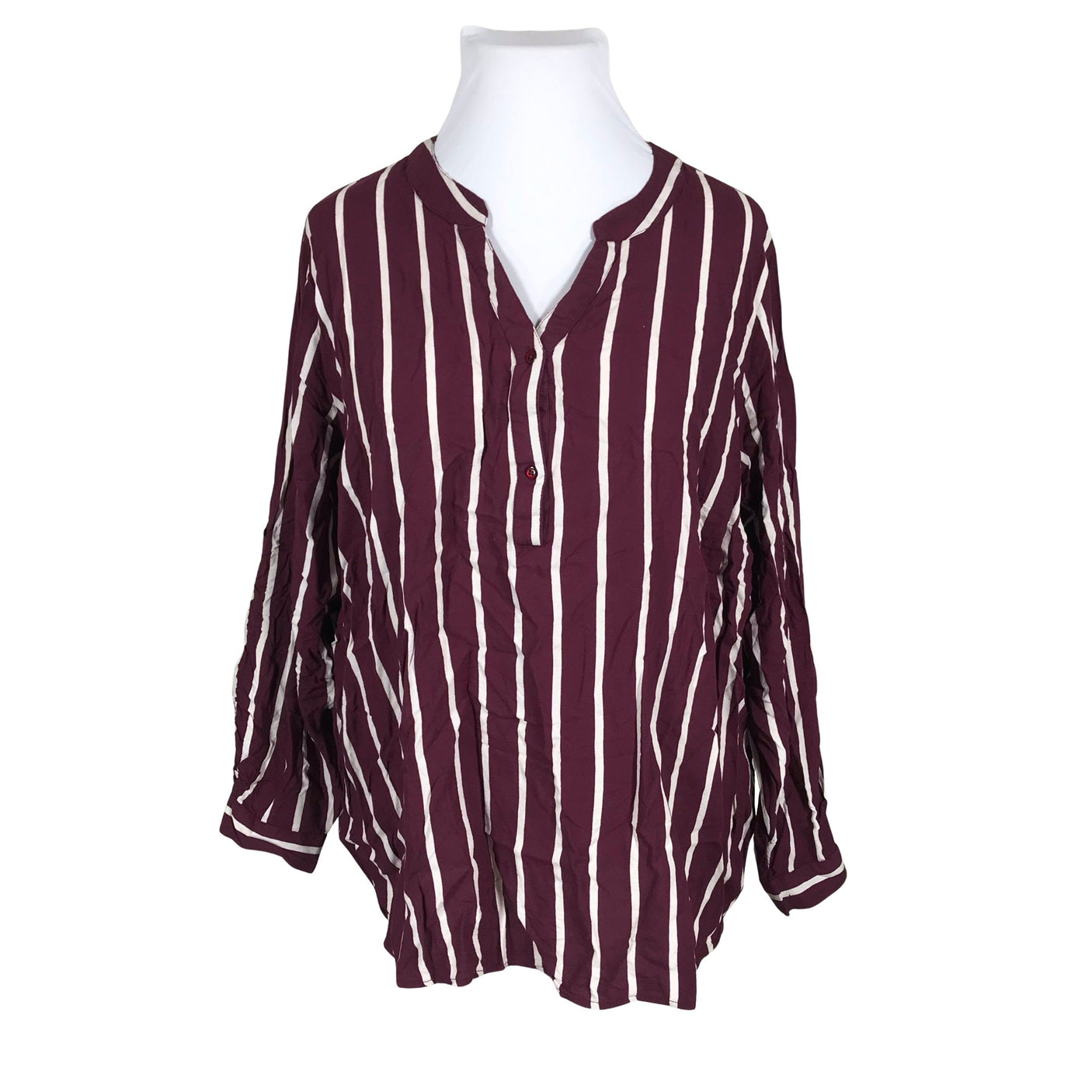 Unisex Kaffe - Pluus, suurus 50 - Veinipunane (1)