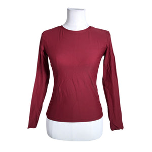 Unisex Handmade - Spordisärk, pikad käised, suurus S - Veinipunane (1)
