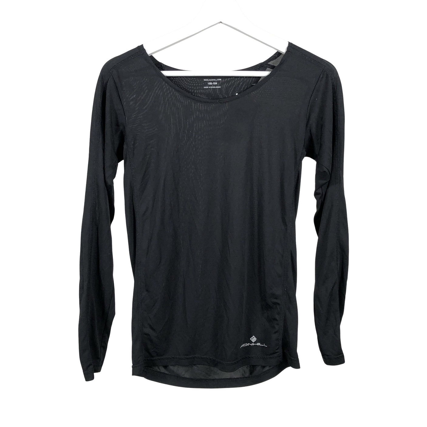 Unisex Ronhill - Spordisärk, pikad käised, suurus 158 - 164 - Must (1)