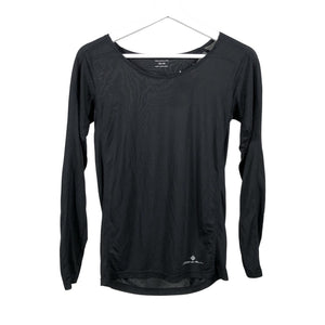 Unisex Ronhill - Spordisärk, pikad käised, suurus 158 - 164 - Must (1)