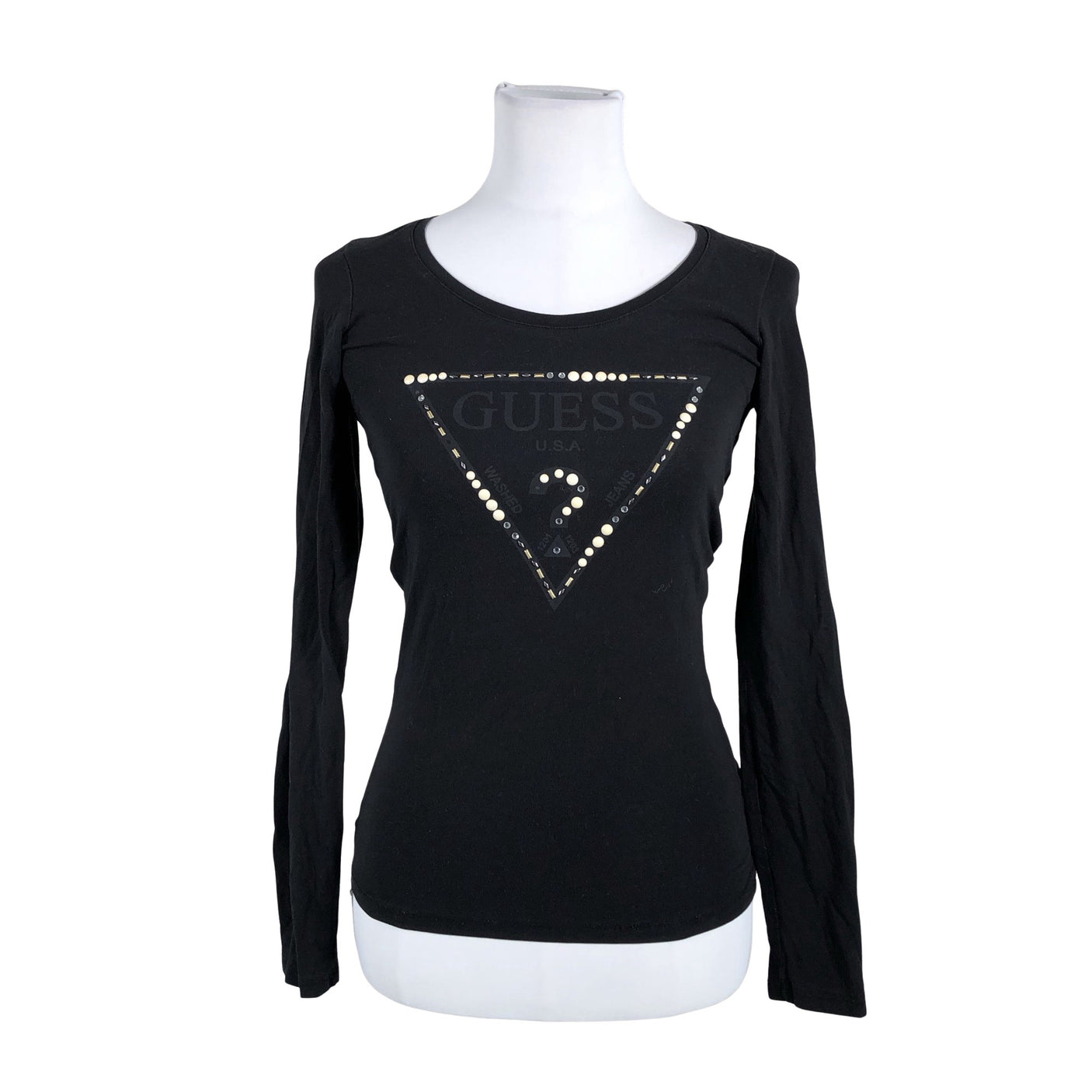 Unisex Guess - Trikotaažist pluus, suurus 34 - Must (1)