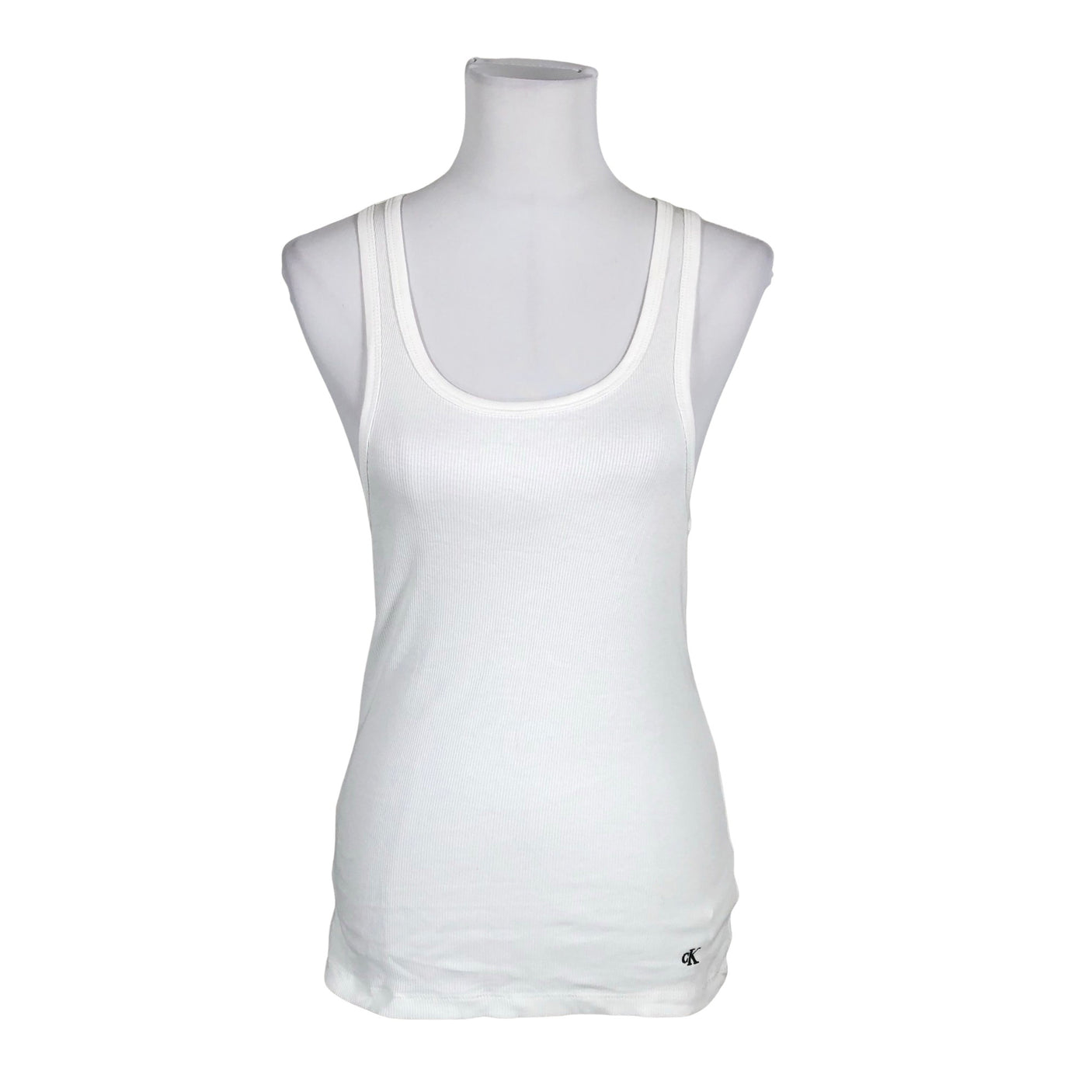Unisex Calvin Klein - Trikotaažist topp, suurus 40 - Valge (1)