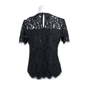 Unisex Lipsy London - Lühikeste käistega pluus, suurus 40 - Must (2)