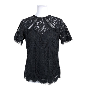 Unisex Lipsy London - Lühikeste käistega pluus, suurus 40 - Must (1)
