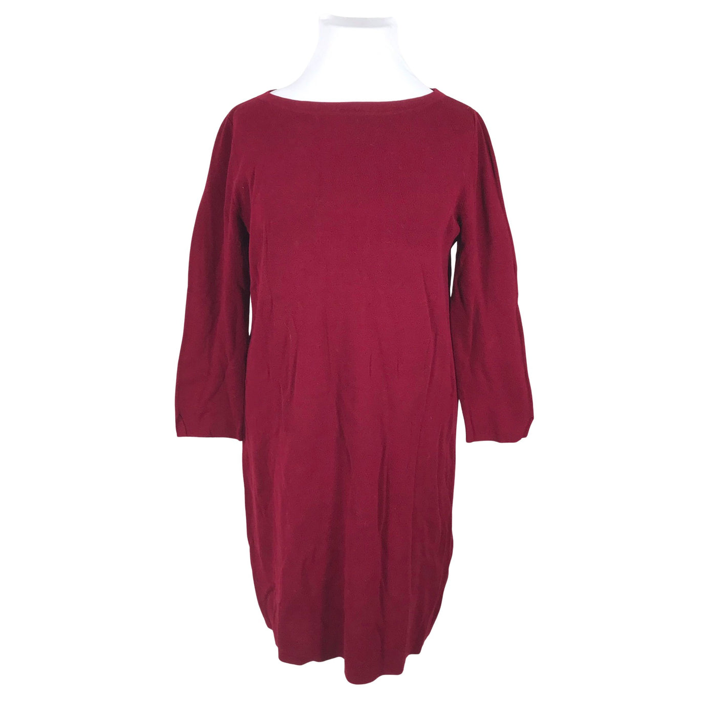 Unisex Esprit - Kootud kleit, suurus 44 - Veinipunane (1)