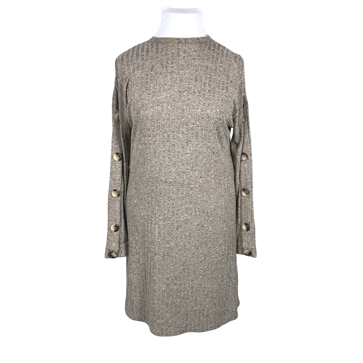 Unisex White - Kootud kleit, suurus 42 - Pruun (2)