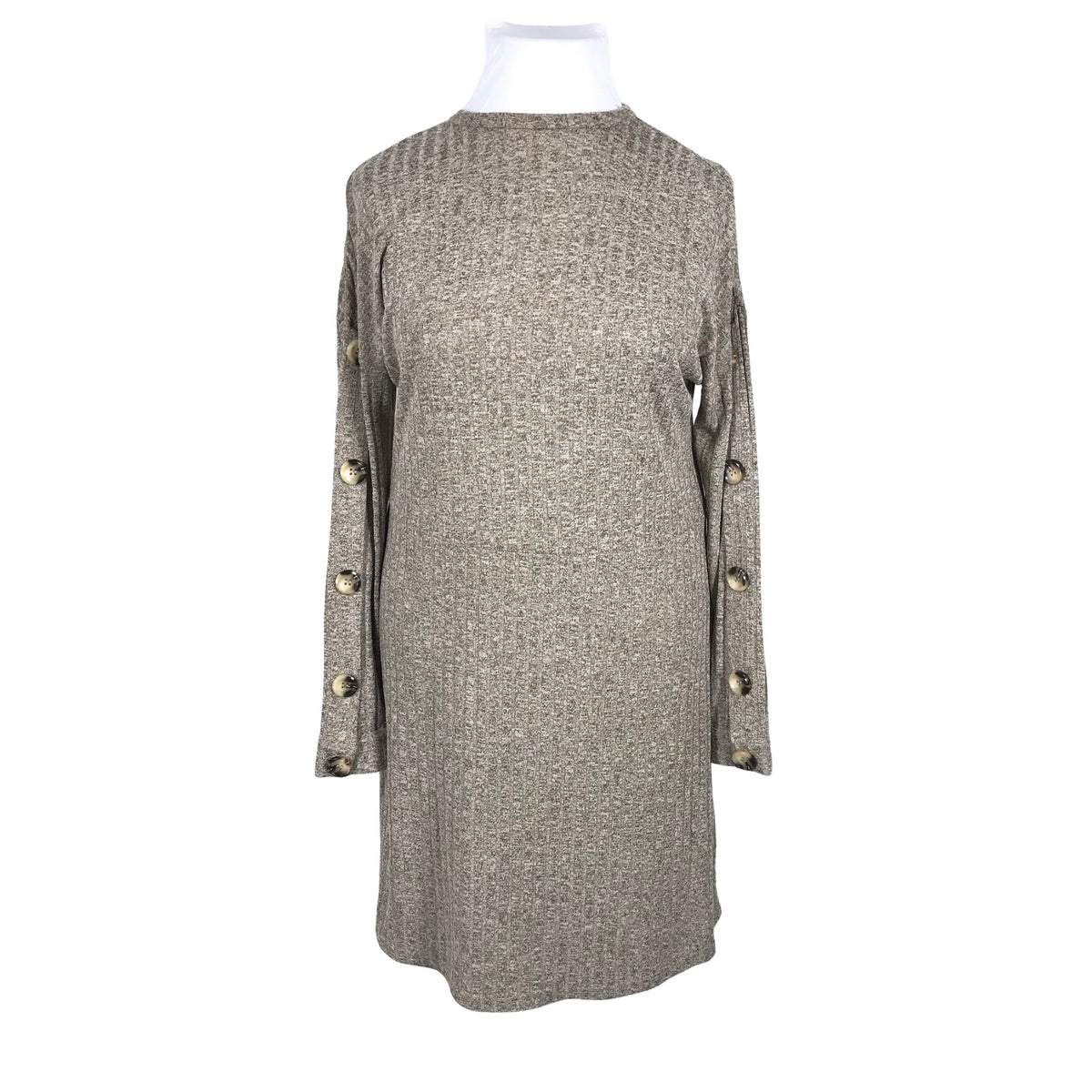Unisex White - Kootud kleit, suurus 42 - Pruun (2)
