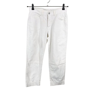 Unisex Very Nice - Mittevenivad poolpikad püksid, suurus W30 - Valge (1)