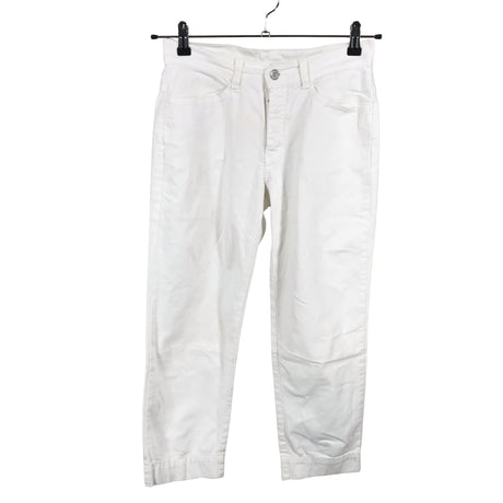 Unisex Very Nice - Mittevenivad poolpikad püksid, suurus W30 - Valge ()