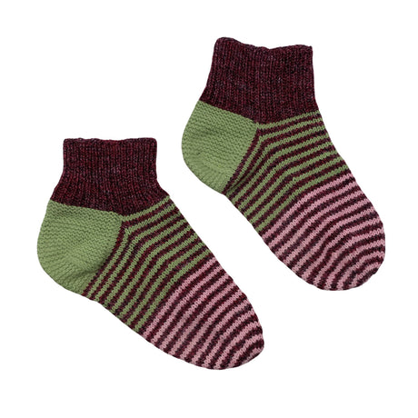 Unisex Handmade - Villased sokid, suurus 39 - Veinipunane ()