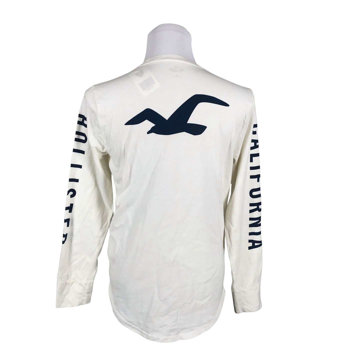 Unisex Hollister - Trikotaažist pluus, suurus M - Looduslik valge (2)