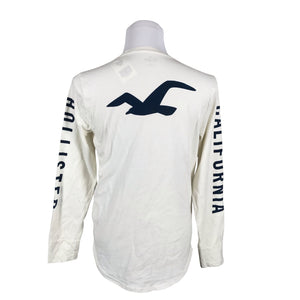 Unisex Hollister - Trikotaažist pluus, suurus M - Looduslik valge (2)