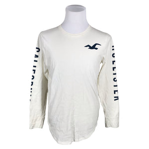 Unisex Hollister - Trikotaažist pluus, suurus M - Looduslik valge (1)