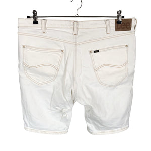 Unisex Lee - Teksast lühikesed püksid, suurus W38 - Valge (2)