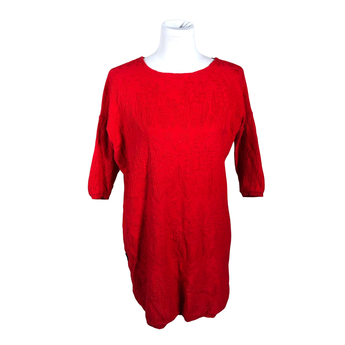 Unisex Kaino - Kootud tuunika, suurus 36 - Punane (1)