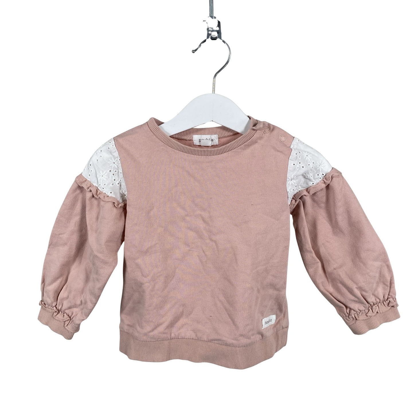 Unisex Newbie - Dressikangast pluus, suurus 80 - 86 - Heleroosa (1)