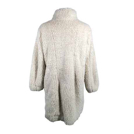 Unisex Gap - Kunstkarusnahast mantel, suurus 38 - Looduslik valge (2)
