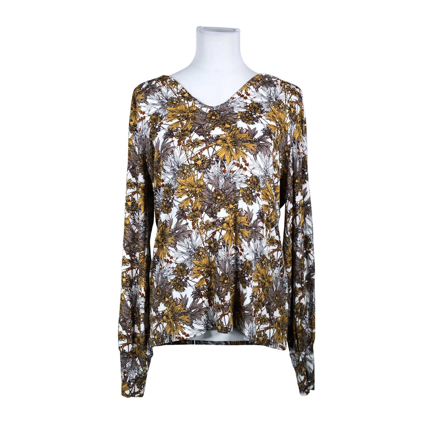 Unisex me&i - Trikotaažist pluus, suurus 38 - Valge (1)