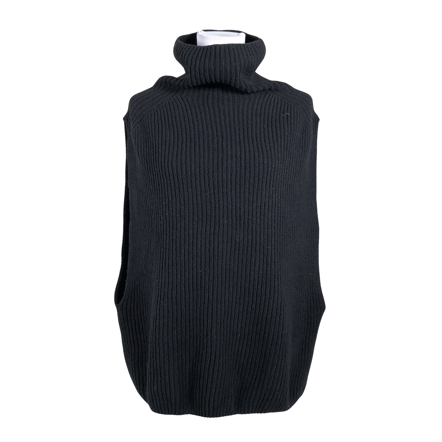 Unisex Niinmun design - Kootud vest, suurus 36 - Must (1)