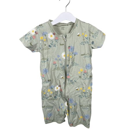 Unisex Lindex - Lühike pükskostüüm, suurus 92 - 98 - Roheline ()