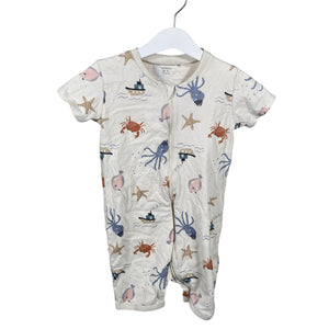 Unisex Lindex - Lühike pükskostüüm, suurus 92 - 98 - Looduslik valge (1)