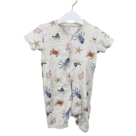 Unisex Lindex - Lühike pükskostüüm, suurus 92 - 98 - Looduslik valge ()