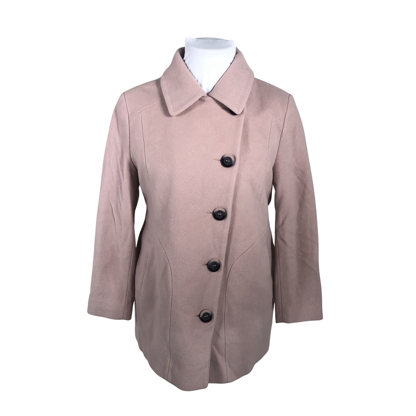 Unisex S.T.I - Villane mantel, suurus 44 - Heleroosa (1)