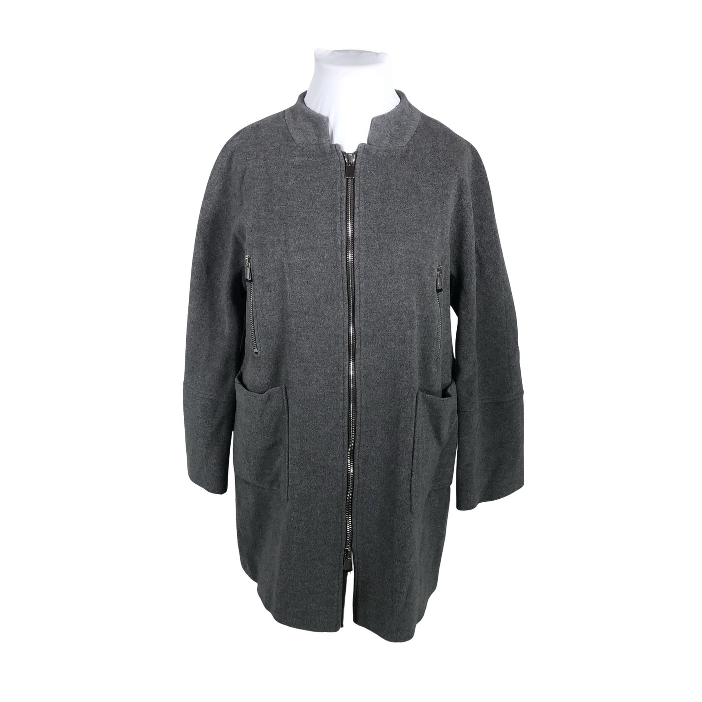 Unisex Manuela Conti - Villane mantel, suurus 46 - Hall (1)