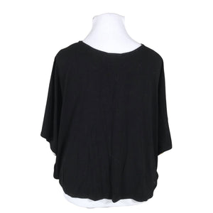 Unisex Wallis - Lühikeste käistega pluus, suurus 44 - Must (2)
