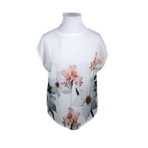 Unisex Ted Baker - Lühikeste käistega pluus, suurus 44 - Valge (1)