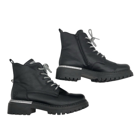 Unisex Rieker - Nööridega saapad, suurus 40 - Must ()
