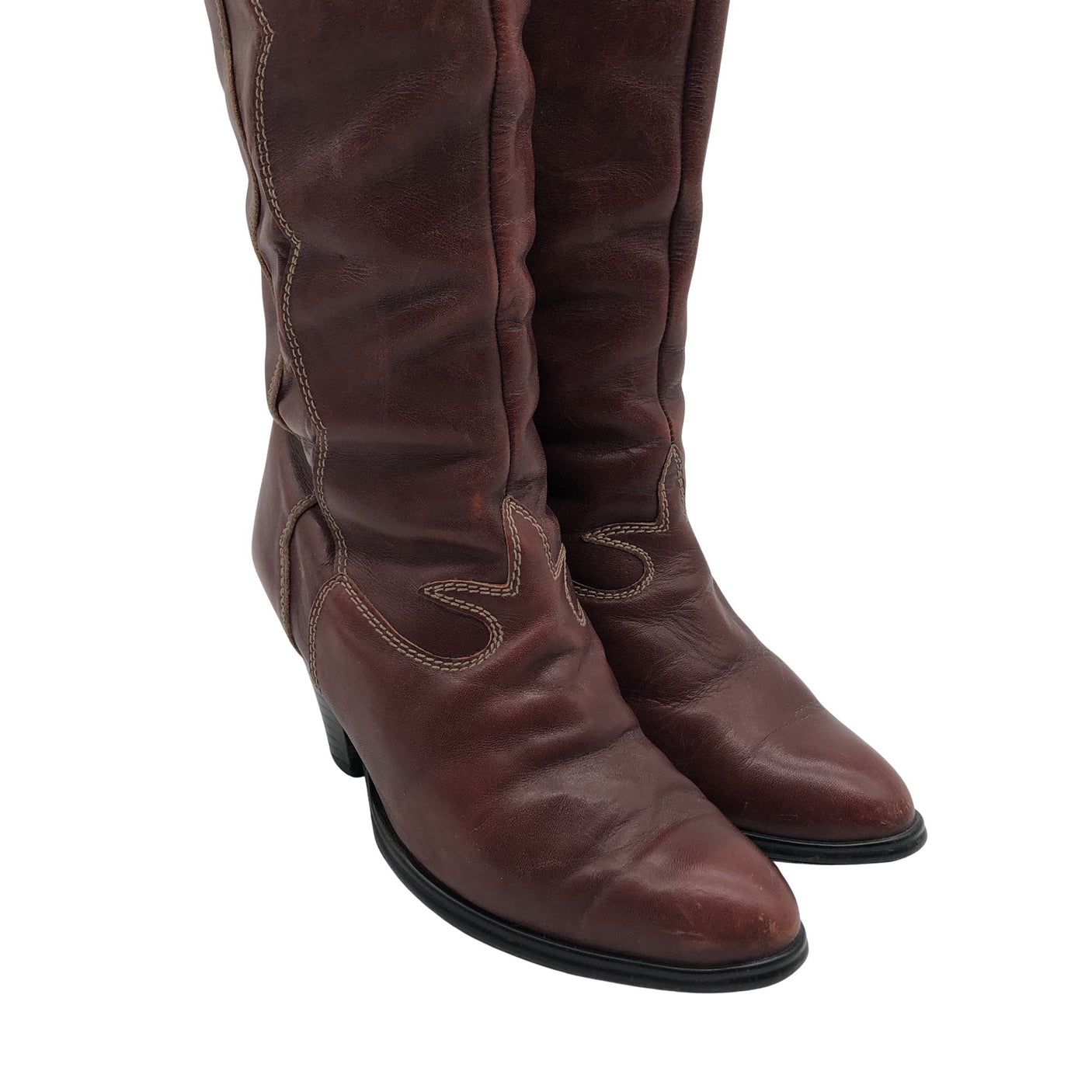 Unisex Kenkärasti - Kauboisaapad, suurus 38 - Pruun (3)