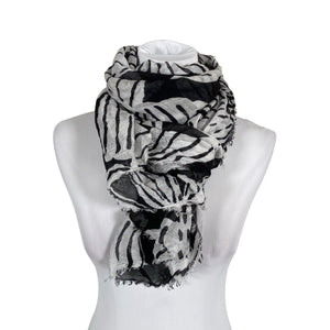 Unisex Nanso - Õhuke sall, suurus Maxi - Must (1)