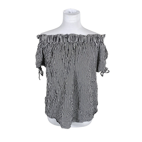 Unisex Philosophy Blues Original - Lühikeste käistega pluus, suurus 40 - Must ()