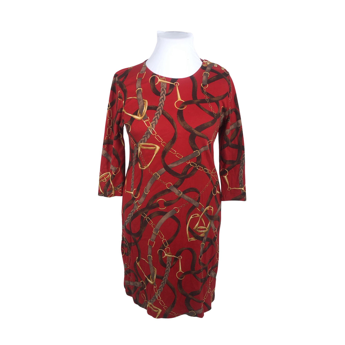 Unisex Lauren Ralph Lauren - Trikotaažist kleit, suurus 44 - Punane (1)
