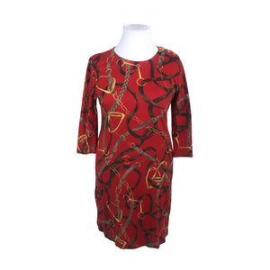 Unisex Lauren Ralph Lauren - Trikotaažist kleit, suurus 44 - Punane (1)