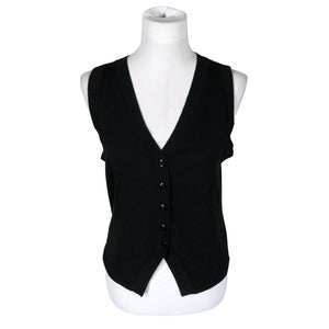 Unisex Ril's - Kootud vest, suurus 38 - Must (1)